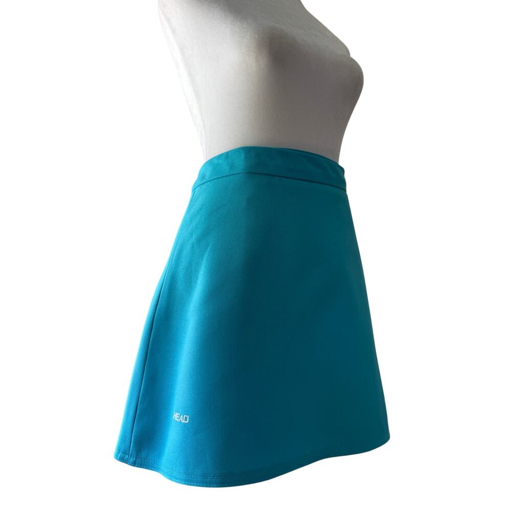 Vintage ‘90s Head Sportswear Aqua Wrap Athletic Mini Skirt